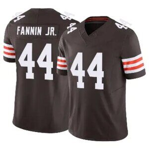 Mens Big Tall 4XL 5XL 6XL Harold Fannin Jr Brown Jersey Vapor Stitched